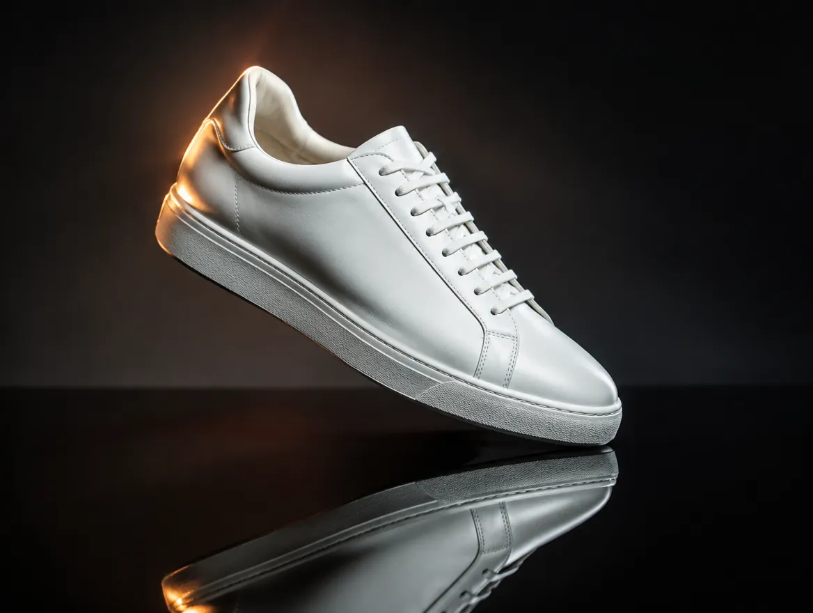 The same trainer as a studio campaign shot
